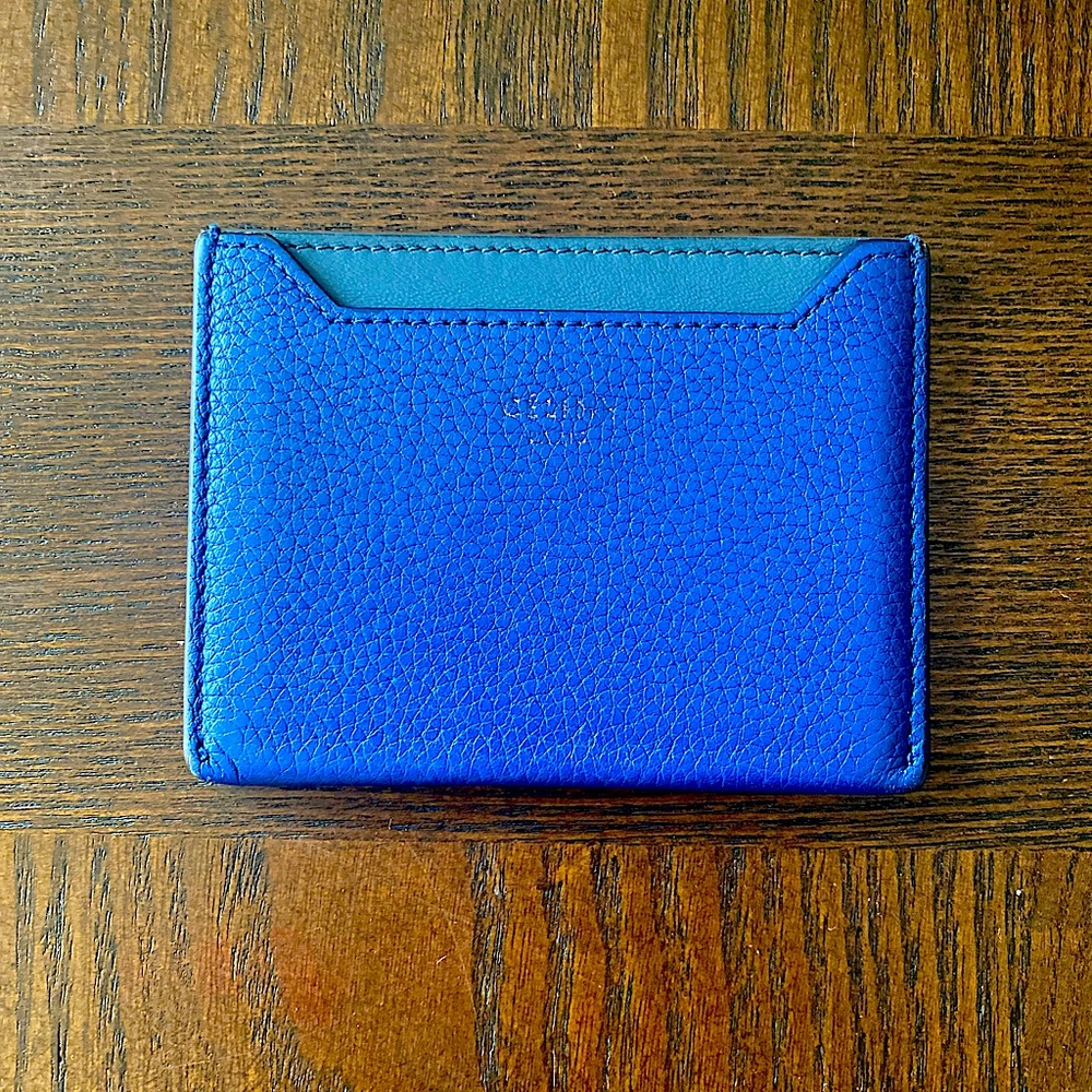 Celine blue card holder